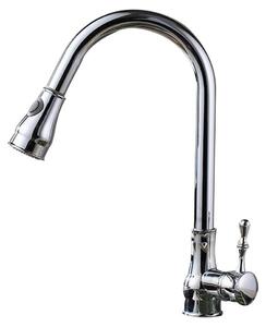 Solidchoice - Rubinetto da cucina in ottone con finitura verniciata nera