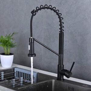 Solidchoice - Rubinetto da cucina estraibile per acqua calda e fredda