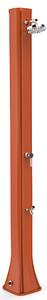 Doccia Solare da Giardino 40L Miscelatore e Lavapiedi Arkema Big Happy Five Arancio