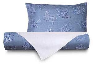 Set Copripiumino federe bifaccia Doubleface parure Copripiumino Stampa Digitale 100% Cotone Made in Italy OCEANO AZZURRO - SINGOLO