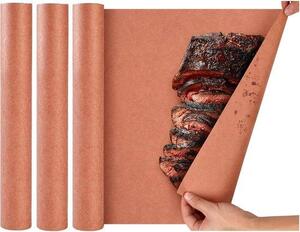 Rotoli per barbecue in carta kraft rossa, 30 cm x 10 m, ideali per grigliate, affumicature, pesce e carne