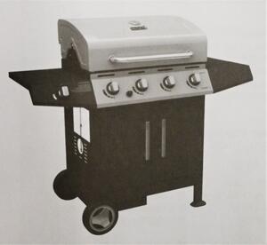 Sochef G43240 Golosone 4: Griglia a gas con 4 bruciatori e piastra, dotata di lava stone