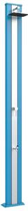 Doccia Solare da Esterno Giardino 30L Miscelatore e Lavapiedi Arkema Spring S Fascia Inox Blu