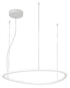 Lampadario moderno promoingross tris s65 wh led dimmerabile metallo silicone - Promoingross
