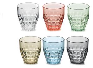 Guzzini Bicchieri per acqua bassi Set 6pz Tiffany PMMA,Plastica Multicolore
