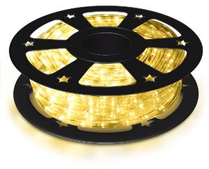 Costway 30m Tubo luminoso luci natalizie con 1080 led bianco caldo Luce led striscia decorazione di Natale