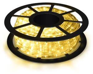 Costway 20m Tubo luminoso luci natalizie con 720 led bianco caldo Luce led striscia decorazione di Natale e feste