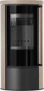KRATKI ERIK Ø150 5,5 kW Stufa in Vetroceramica GOLD SATIN Maniglia Sistema di porte Jatoba
