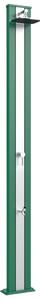 Doccia Solare da Esterno Giardino 30L Miscelatore e Lavapiedi Arkema Spring S Fascia Inox Verde