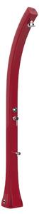 Doccia Solare da Giardino 28L Miscelatore Temporizzato e Lavapiedi Arkema Happy Beach Cherry