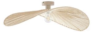 Plafoniera Lindby, Valdorin, dimmerabile, Beige, Soggiorno, Carta / Cartone, Moderno