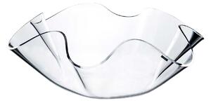 Vesta Centrotavola grande in plexiglass dalle linee moderne Soft Plexiglass Bianco/Tortora Centrotavola di Design,Centrotavola Moderni