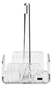 Vesta Menage portacondimenti da tavola con struttura in plexiglass dalle linee moderne Like Water Plexiglass Ghiaccio