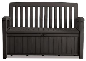 Panchina Contenitore da Giardino 132x89x61,2 cm in Resina Keter Patio Bench Antracite