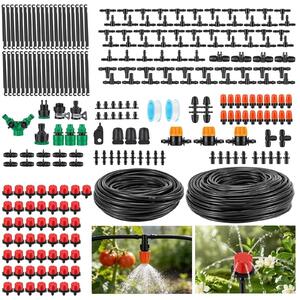 Omgoods - Kit di irrigazione a goccia da 70 metri con 340 componenti per giardino e serra