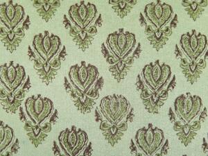 Set di 2 cuscini in velluto con motivo floreale 45x45 cm verde soggiorno camera da letto stile boho Beliani