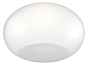 Plafoniera vetro soffiato bianco latte top light casper 1218 pl55 bi e27 led - Top Light