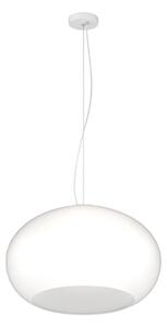 Lampadario vetro soffiato bianco latte top light casper 1218 s42 bi e27 led - Top Light