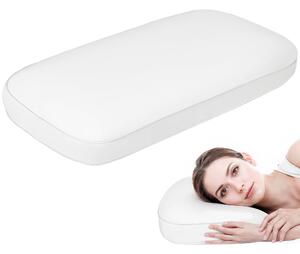 HOMCOM Cuscino in Schiuma Viscoelastica con Design Ergonomico, 91x40 cm, Crema | Aosom Italy