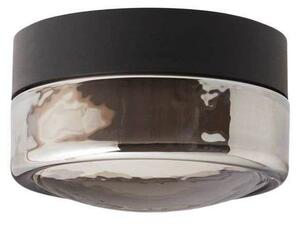 LOOM DESIGN plafoniera LED Otto Convex, grigio, IP65 dimmerabile, Alluminio / Grigio / Zincato, Bagno, Vetro, Moderno, Plafoniere LED