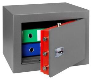 Cassaforte Technomax TECHNOFIRE DPK/5 con resistenza al fuoco di 30 minuti, EN 14450 S2, copertura assicurativa per contanti di 2.500 euro, marrone