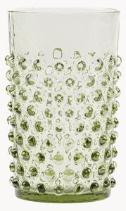 Set di 6 bicchieri in vetro soffiato Opaline Hobnail