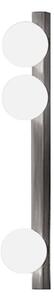 Applique perenz snooky 8480 gr g9 led metallo grigio titanio sfera vetro soffiato bianco - Perenz
