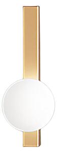 Applique perenz snooky 8478 or g9 led metallo oro opaco sfera vetro soffiato bianco - Perenz