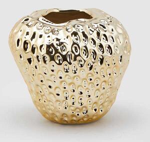 EDG - Enzo de Gasperi Vaso piccolo da arredo dal design moderno ed elegante a forma di fragola Oro Vasi Moderni,Vasi di Design