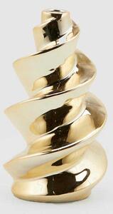 EDG - Enzo de Gasperi Vaso piccolo da arredo dalle linee moderne ed eleganti con forma a vite Oro Vasi Moderni,Vasi di Design
