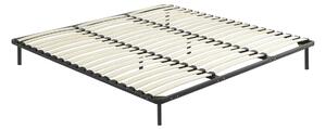 Rete a doghe 200 x 200 cm 3 x 19 doghe Con piedi Nero - KALISTA di YSMÉE