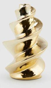EDG - Enzo de Gasperi Vaso medio da arredo dalle linee moderne ed eleganti con forma a vite Oro Vasi Moderni,Vasi di Design