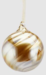 EDG - Enzo de Gasperi Decorazione natalizia per albero palla in vetro piccola a spirale Vetro Rosso Borgogna
