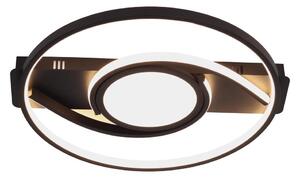 Brilagi - Plafoniera LED dimmerabile TWIRL LED/38W/230V nera + telecomando