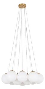 Brilagi - Lampadario a cavo GLOBE 10xE14/15W/230V bianco