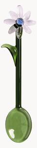 Cucchiai in vetro borosilicato fatti a mano Flora 2 pz