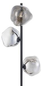 Brilagi - Lampada da terra VULCANO 3xG9/8W/230V nero/nero fumé