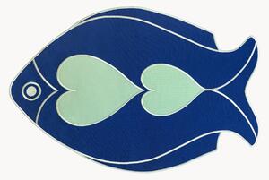 Set di 2 tovagliette americane fatte a mano Fish Splash