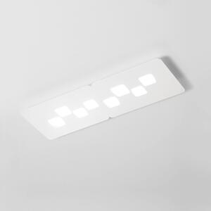 Lampada a soffitto BILBAO P/G - Plafoniera in metallo e metacrilato Bianco 8x8W GX53 - Gea Luce