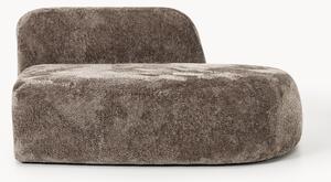 Chaise longue in teddy bouclé Wolke
