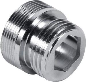 Adattatore per rubinetto da cucina - Rame - Filtro per l'acqua - Aerazione - Da 24 mm a 15 mm - Femmina - Attacco standard - Adattatore con intaglio per chiave - Adattatore per tubo flessibile