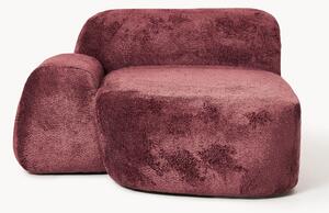 Modulo angolare chaise longue in teddy bouclé Wolke