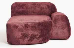 Modulo angolare chaise longue in teddy bouclé Wolke