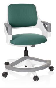 Hjh OFFICE sedia girevole KID FLEX sedia da scrivania per bambini regolabile in altezza con braccioli in tessuto