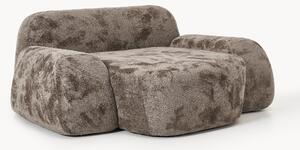 Poltrona lounge XL in teddy bouclé Wolke