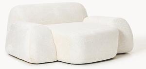 Poltrona lounge XL in teddy bouclé Wolke