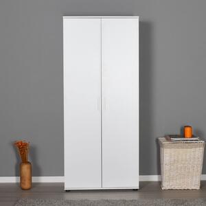 Armadio 2 ante battenti camera da letto 80xH187 cm bianco Alfie