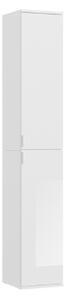 Armadio battente guardaroba componibile 2 ante 30xH193 bianco lucido Chobs-13