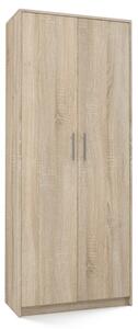 Armadio ufficio moderno 2 ante 74xH180 cm rovere Mali