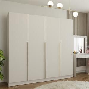 Armadio guardaroba moderno 4 ante 200xH200 Oliver beige